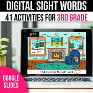 Digital Sight Word Practice Google Slides 3rd Grade