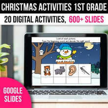Load image into Gallery viewer, Digital Christmas Activities 1st Grade Math Games for Google Slides