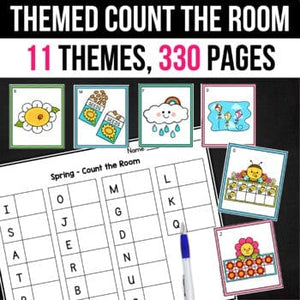 Count the Room Numbers 0-20 Year Long Bundle