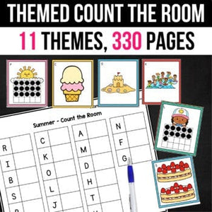 Count the Room Numbers 0-20 Year Long Bundle