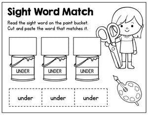 Sight Word Shakers - Tales from Outside the Classroom