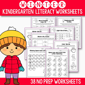 Winter Activities For Kindergarten - December Morning Work